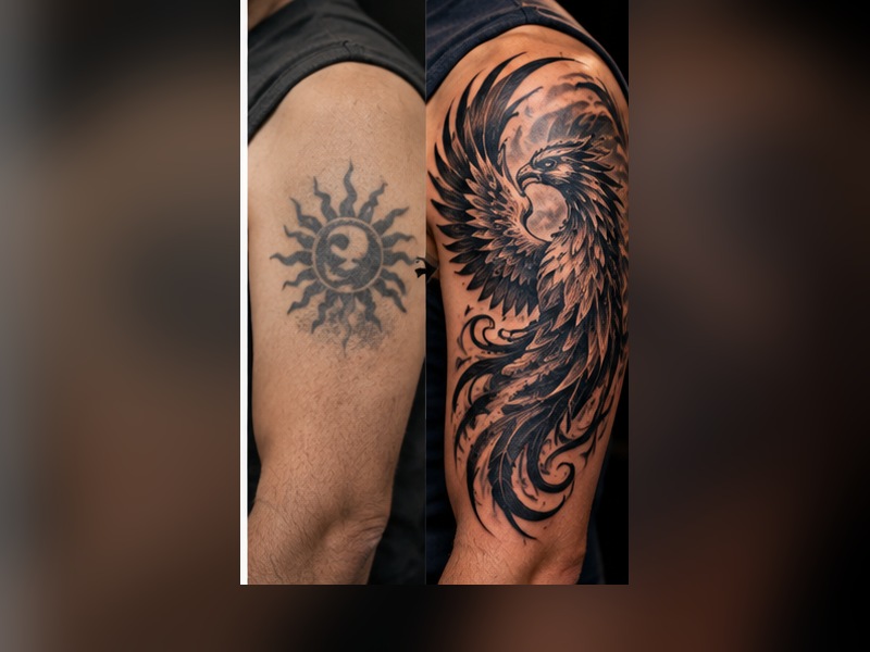 Cover-up tattoo design service